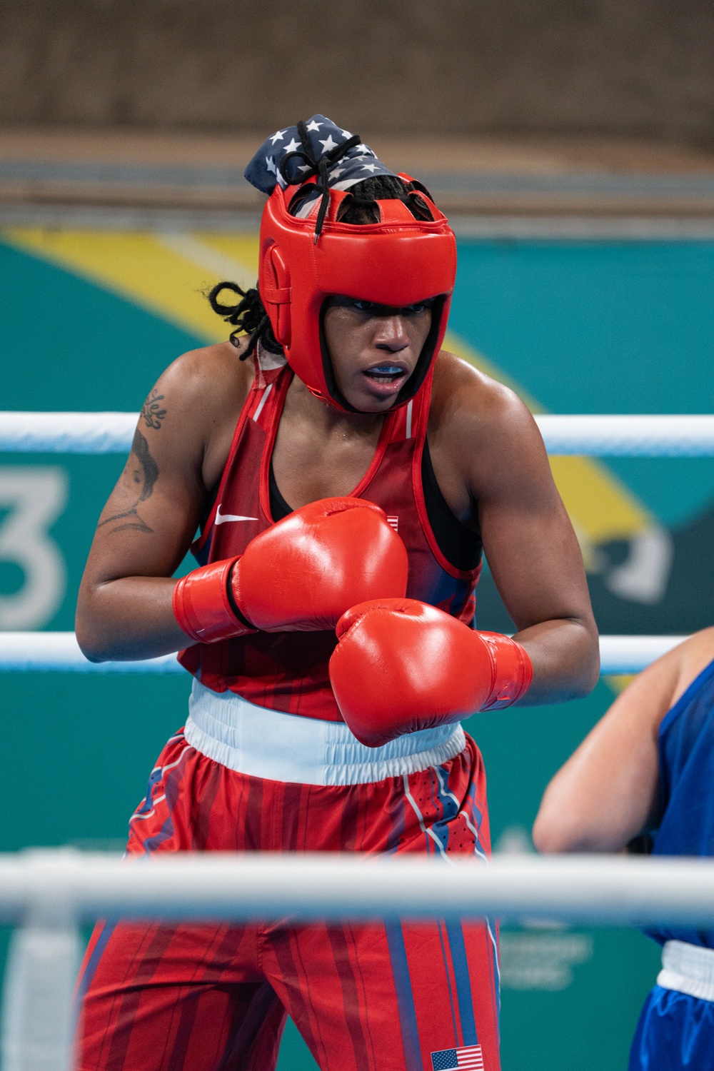 SFC Naomi Graham falls in the 75kg boxing quarterfinals