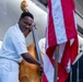 Musician 1st Class William Ledbetter performs at the Historic Thomas Center Gardens