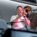 Musician 1st Class David Hagee performs a Bass Trombone Solo at the Historic Thomas Center Gardens