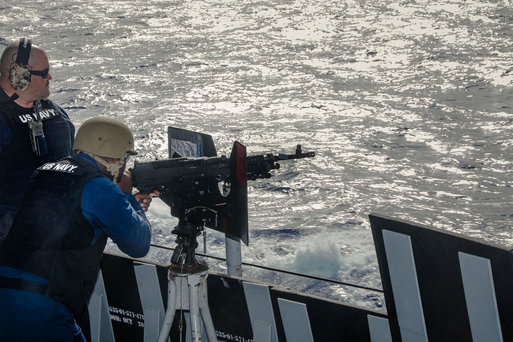 USS Philippine Sea Conducts Gunshoot