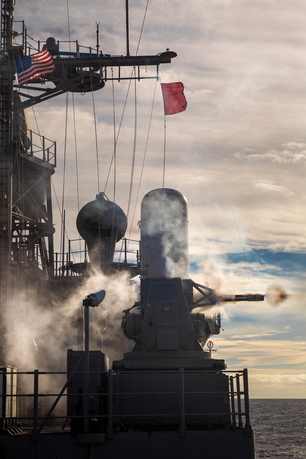 USS Philippine Sea Conducts Gunshoot