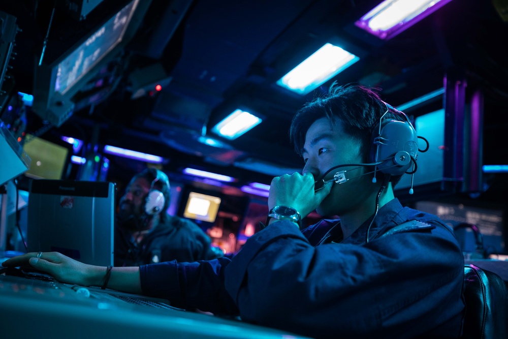 Welding and Watchstanding, Part of the Daily Operations aboard USS Carney (DDG 64)