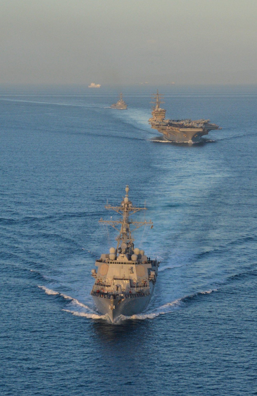 IKECSG Transits the Strait of Gibraltar in 6th Fleet Area of Operations