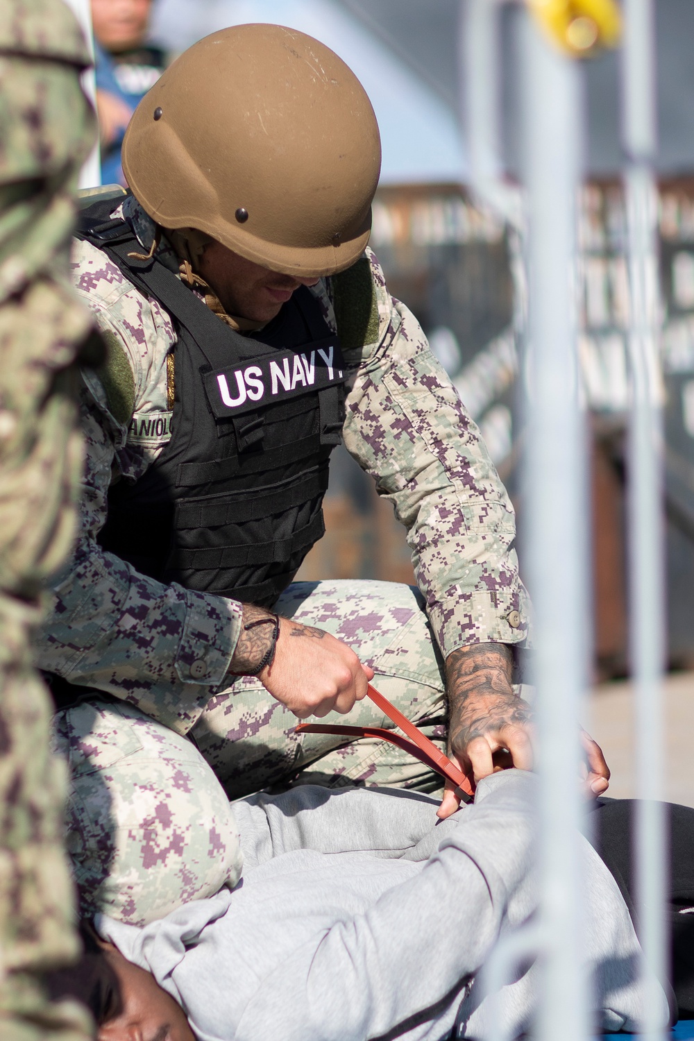 USS Tripoli Displays ATFP Proficiency During ATG Assessment