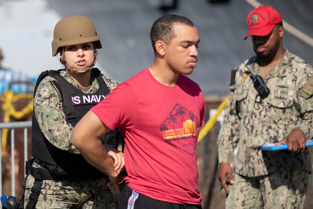 USS Tripoli Displays ATFP Proficiency During ATG Assessment