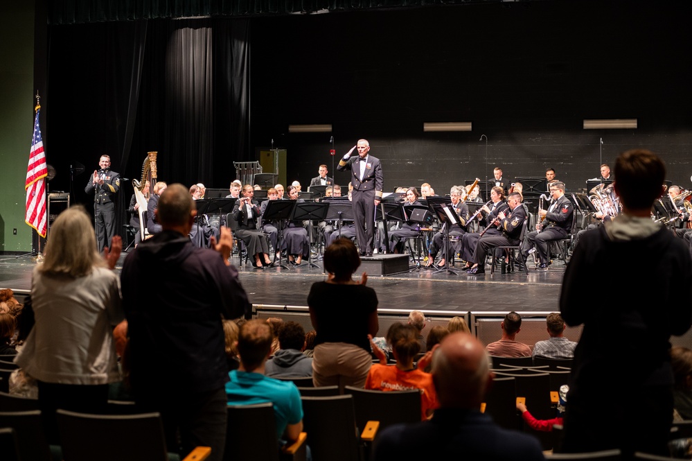 U.S. Navy Band performs spooktacular program at Kenmore Middle School