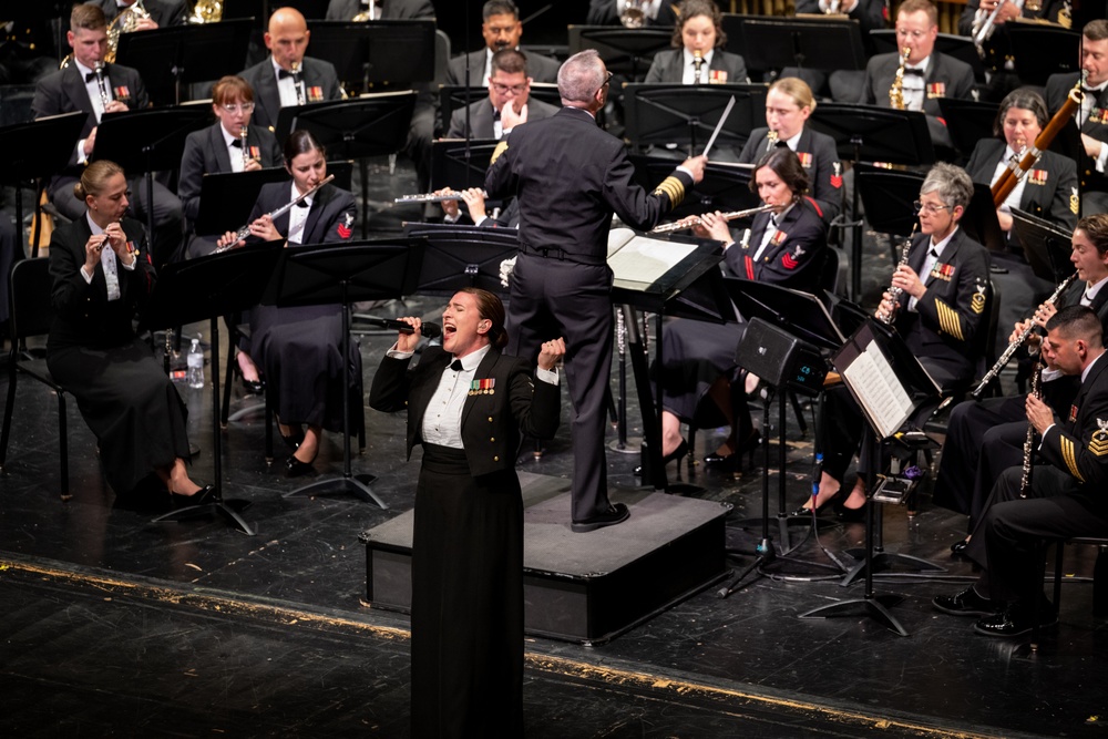 U.S. Navy Band performs spooktacular program at Kenmore Middle School
