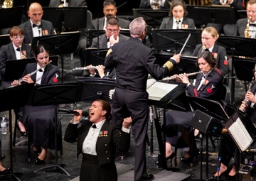 U.S. Navy Band performs spooktacular program at Kenmore Middle School