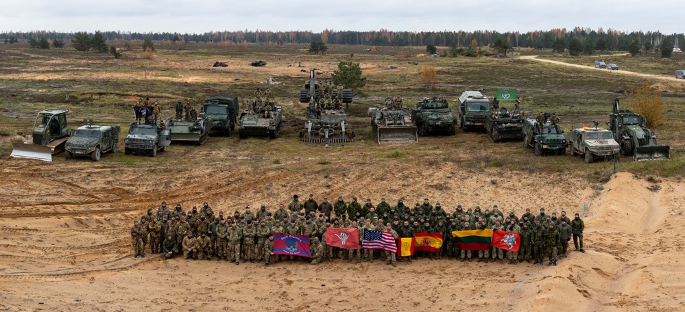 Task Force Marne engineers conduct exercise Verboom with NATO allies in Latvia