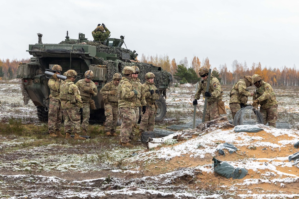 Task Force Marne engineers conduct exercise Verboom with NATO allies in Latvia