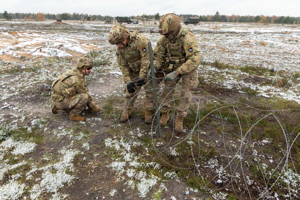 Task Force Marne engineers conduct exercise Verboom with NATO allies in Latvia