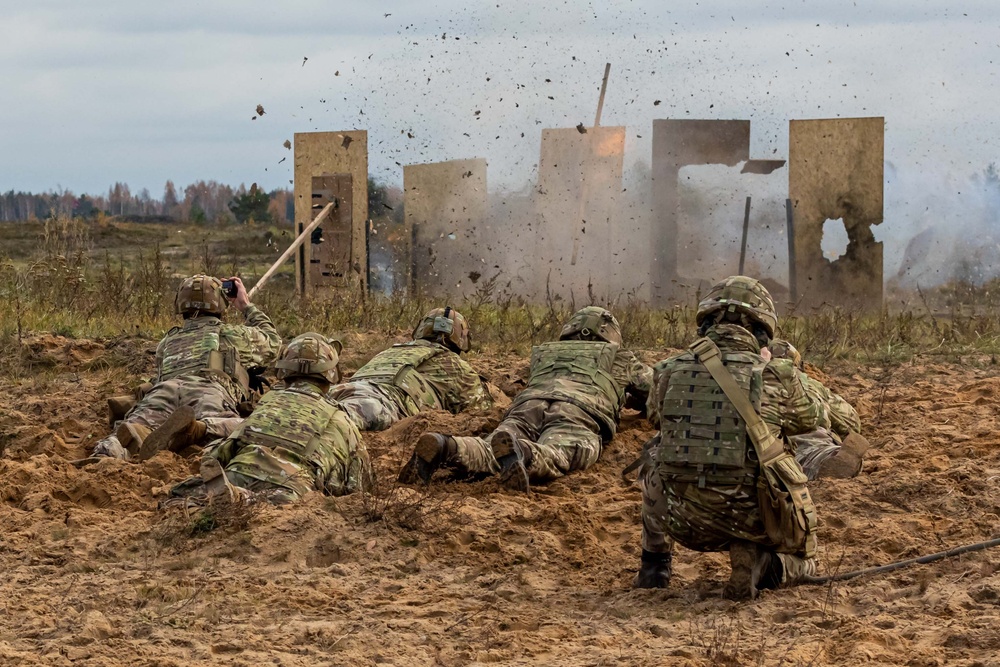 Task Force Marne engineers conduct exercise Verboom with NATO allies in Latvia