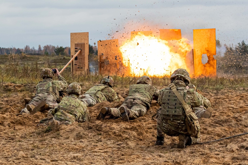 Task Force Marne engineers conduct exercise Verboom with NATO allies in Latvia