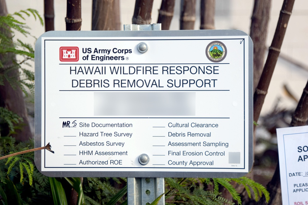 USACE conducts first wildfire debris removal site assessment in Lahaina, Hawai‘i