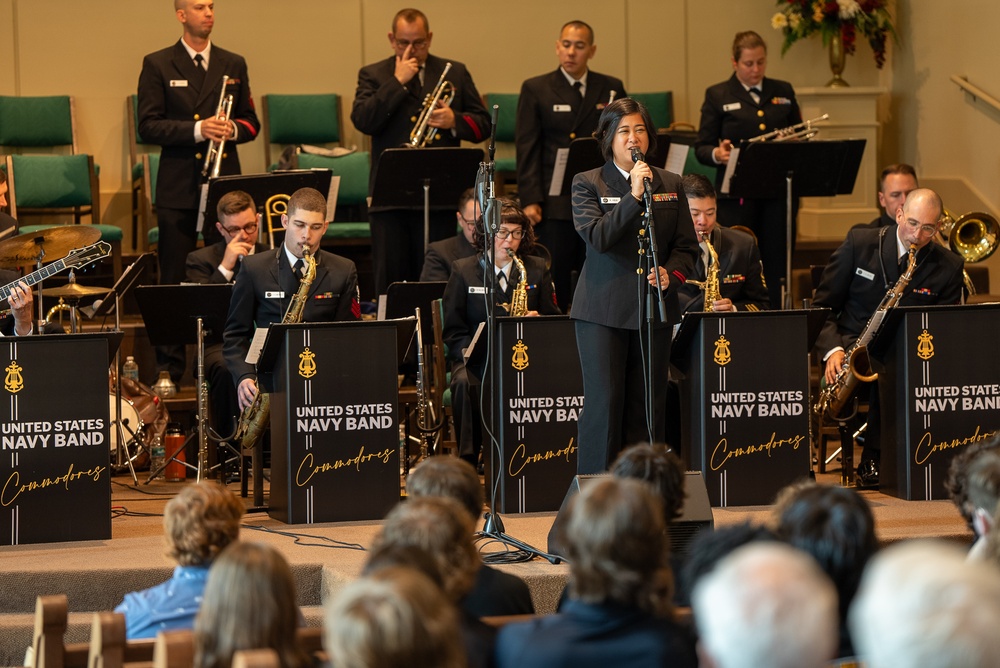 Chief Musician Kristine Hsia performs at First Baptist Church in Gainesville, FL