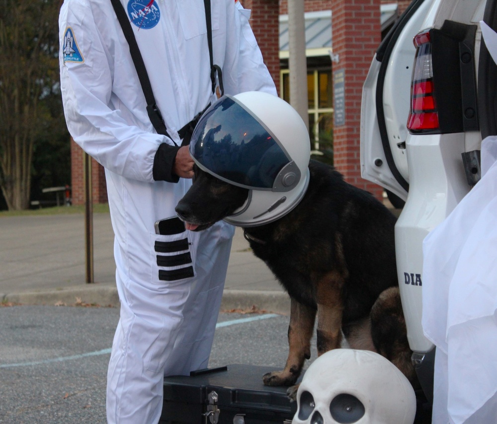 Military Working Dog team participates in annual Halloween Fall Festival and Resource Fair at NWS Yorktown