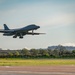 B-1B Lancers hot pit refuel between missions