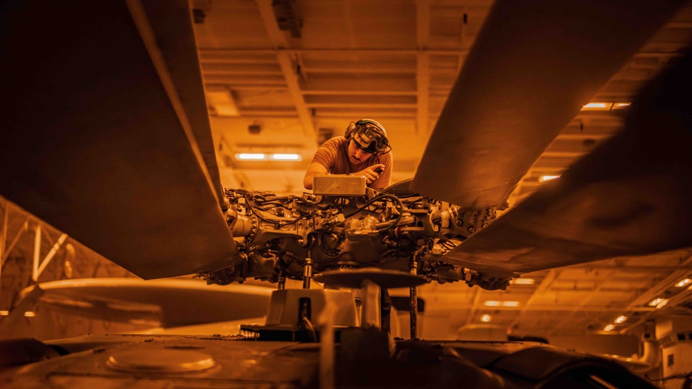 Sailor Conducts Maintenance Aboard USS Carl Vinson