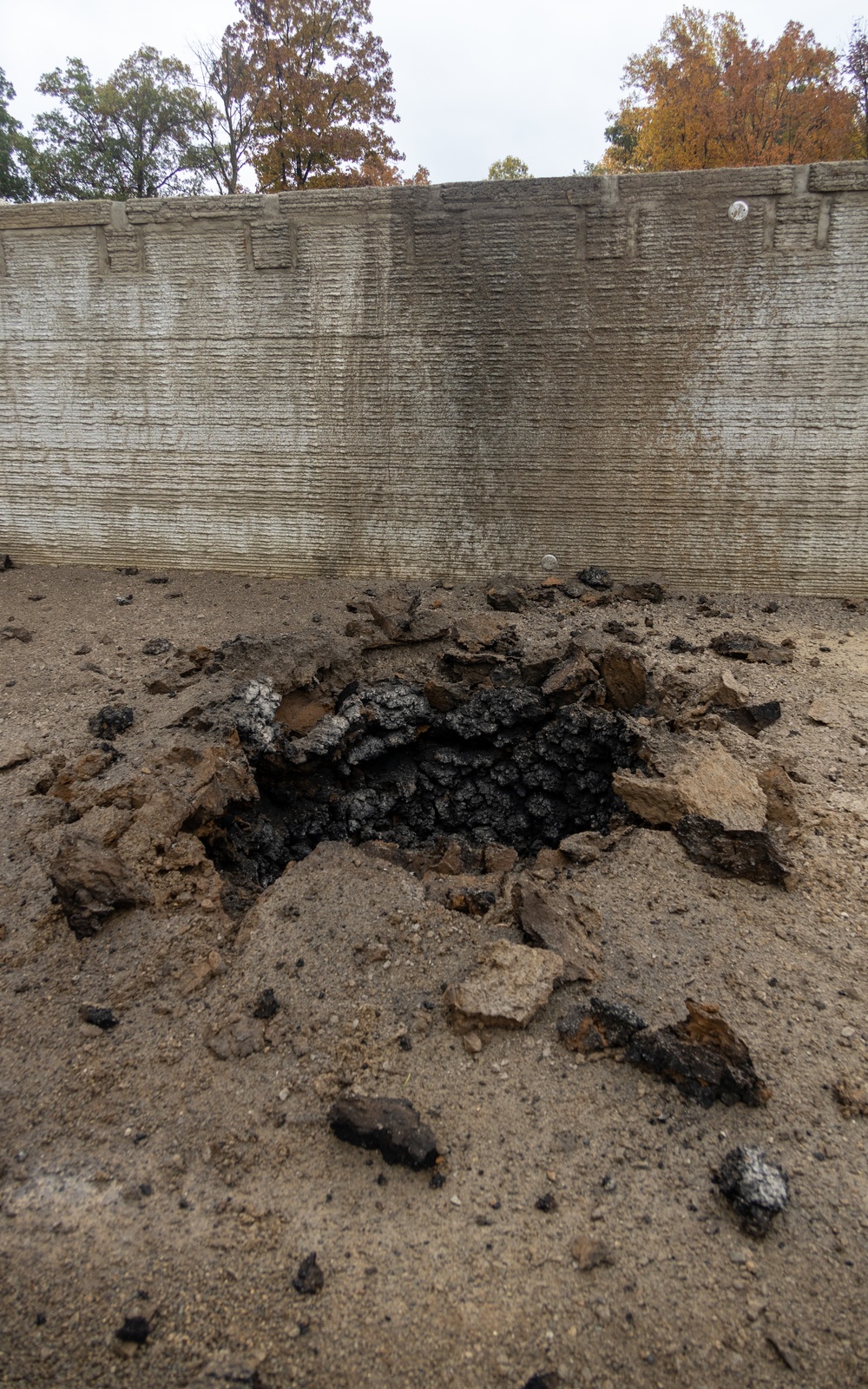 Automated additive construction demonstration at Camp Atterbury, Indiana