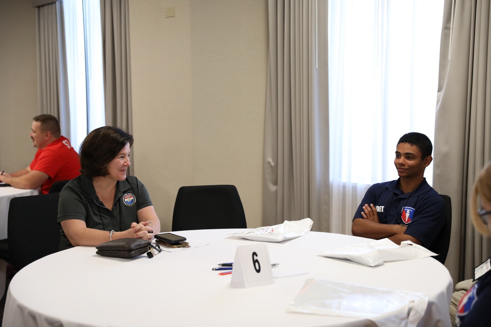 Senior Leaders mentor tables at PNGAS