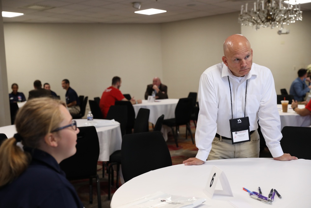 Senior Leaders mentor tables at PNGAS
