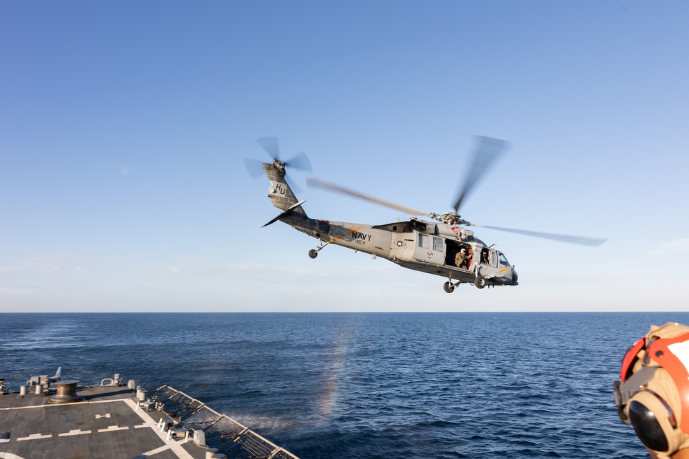 USS Stout Conducts Flight Operations