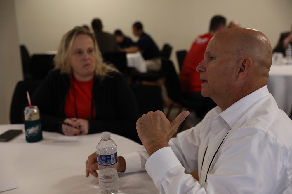 Senior Leaders mentor tables at PNGAS