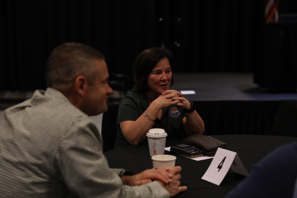 Senior Leaders mentor tables at PNGAS
