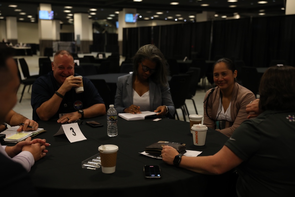 Senior Leaders mentor tables at PNGAS