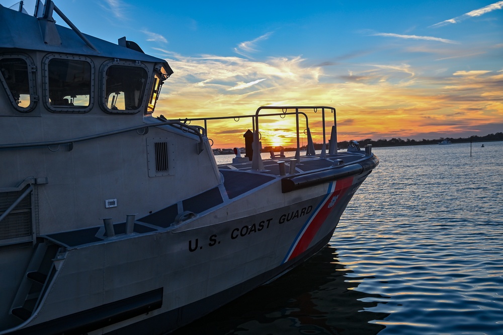 Coast Guard Station Barnegat Light boatcrew conducts night operations