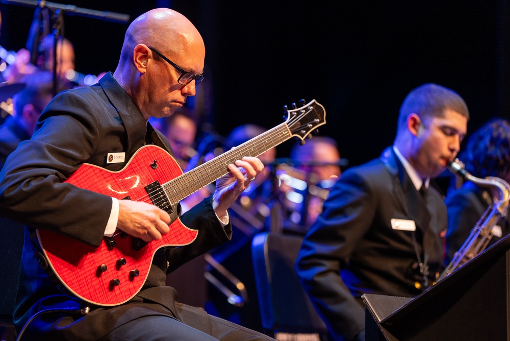 Chief Musician Shawn Purcell performs at Florida Southern College