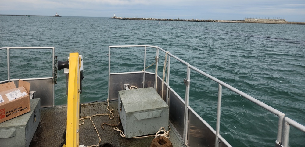 Ashtabula Harbor Buoy Installation