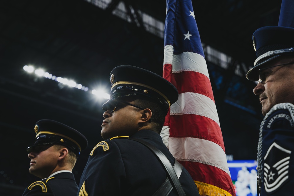 Indiana National Guard Participate in Opening Ceremonies at Colts vs. Saints 2023