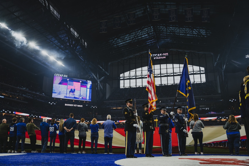 Indiana National Guard Participate in Opening Ceremonies at Colts vs. Saints 2023