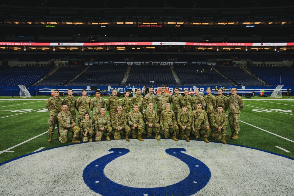 Indiana National Guard Participate in Opening Ceremonies at Colts vs. Saints 2023
