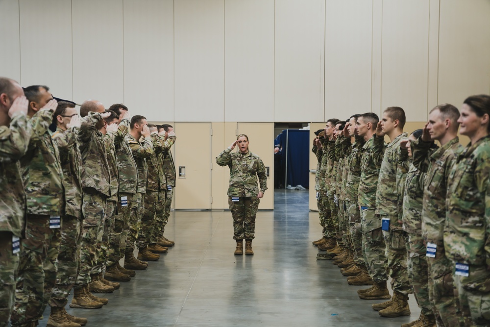 Indiana National Guard Participate in Opening Ceremonies at Colts vs. Saints 2023