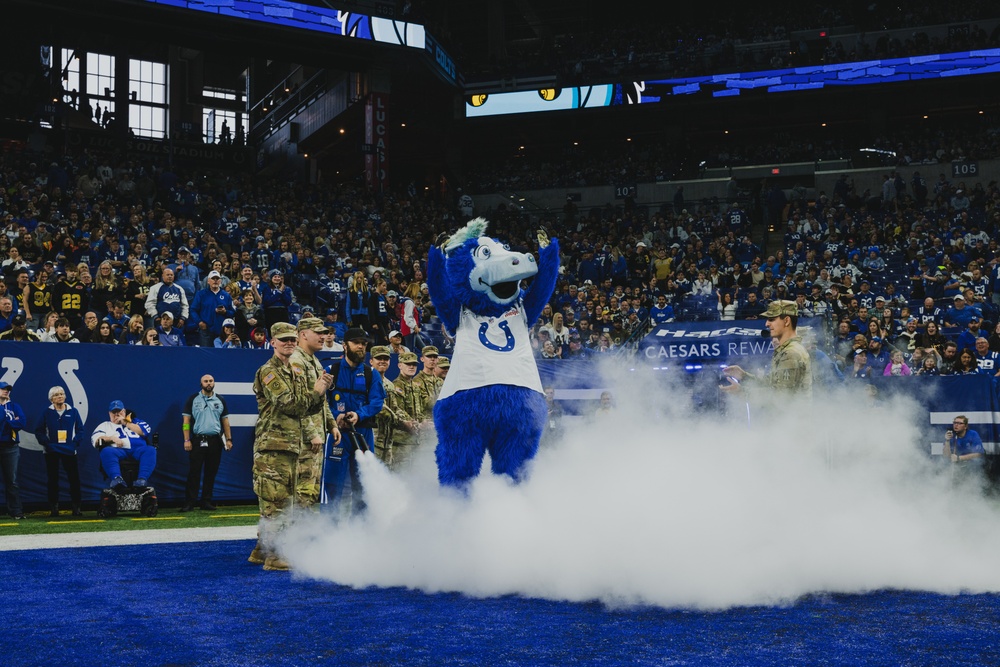 Indiana National Guard Participate in Opening Ceremonies at Colts vs. Saints 2023