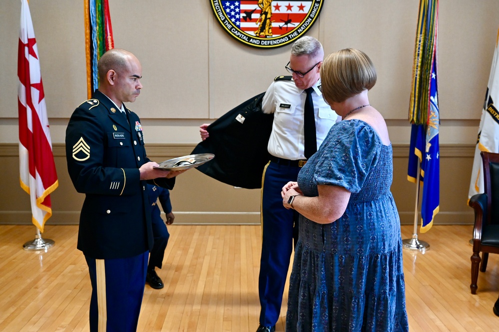 Promotion Ceremony in honor of Lt. Col. Robert L. Walquist, Jr.