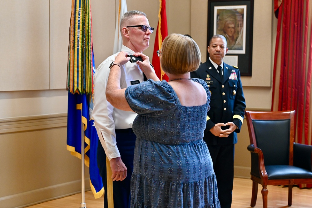 Promotion Ceremony in honor of Lt. Col. Robert L. Walquist, Jr.