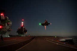 F-35 test team performs first night SRVL aboard HMS Prince of Wales
