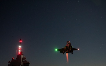 F-35 test team performs first night SRVL aboard HMS Prince of Wales