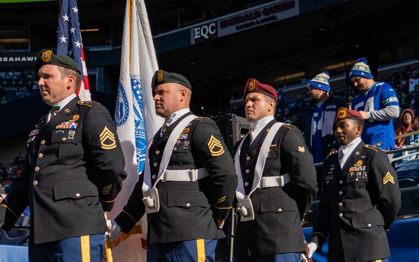 Color Guard Seahawks Football Game