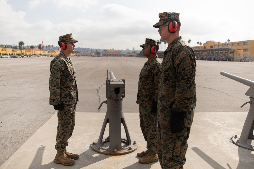 Secretary of the Navy Cannon Salute - MCRD San Diego