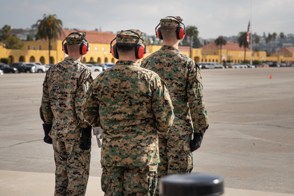 Secretary of the Navy Cannon Salute - MCRD San Diego