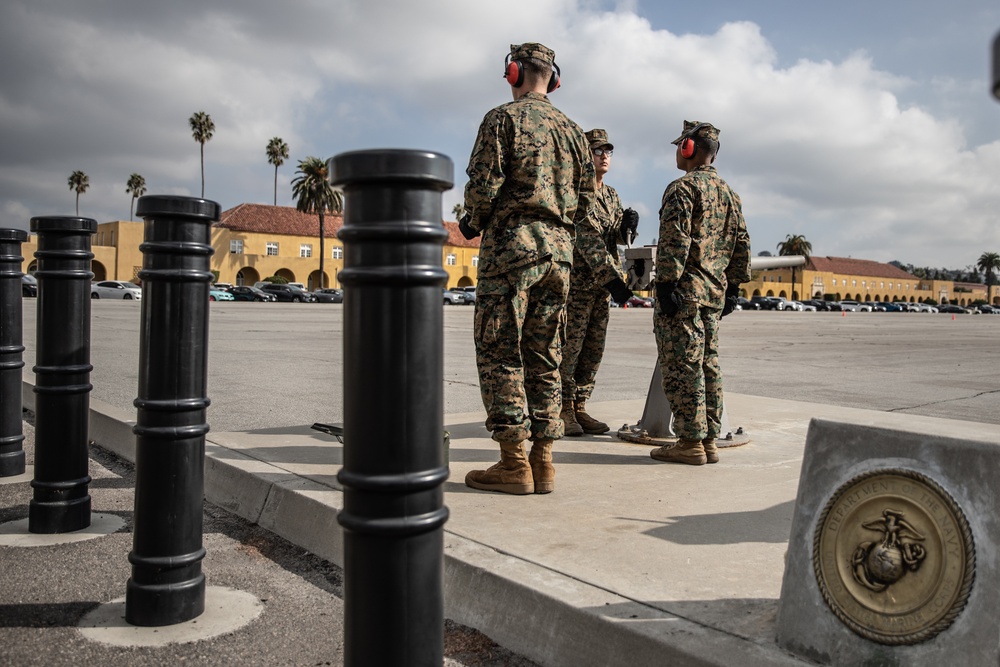 Secretary of the Navy Cannon Salute - MCRD San Diego