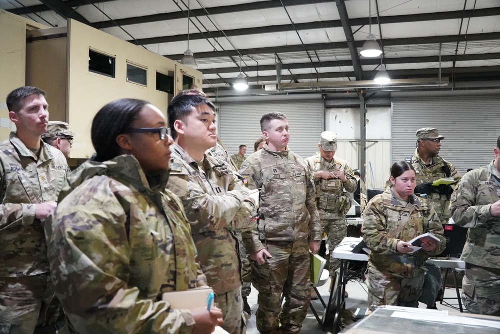 Daily briefing during exercise Remagen Ready