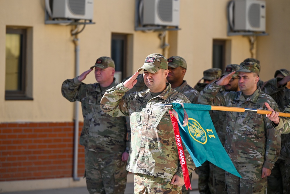 11th Missile Defense Battery Change of Responsibility Ceremony