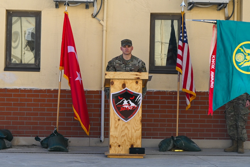 11th Missile Defense Battery Change of Responsibility Ceremony