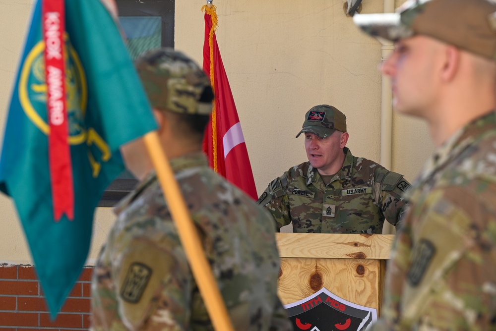 11th Missile Defense Battery Change of Responsibility Ceremony