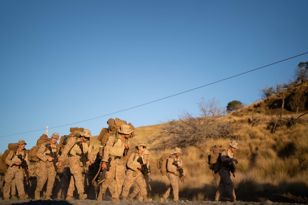 3d LCT conducts a 6-mile hike at PTA